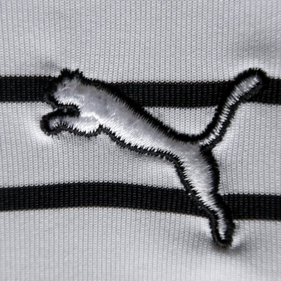 Puma DryCell Black Striped Polo (L) ⛳️ OMG! - Picture 1 of 13